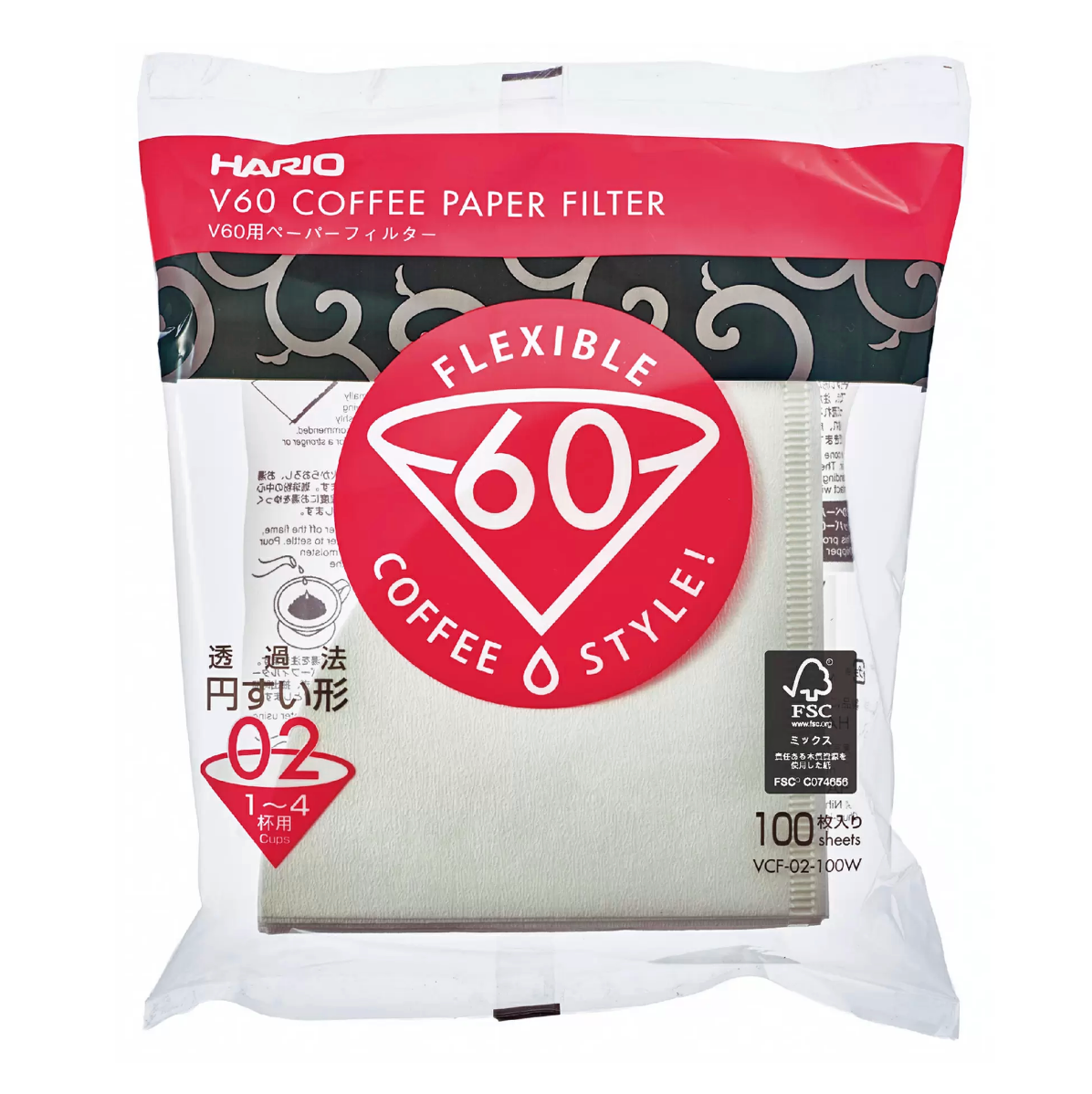 Hario V60 Coffee Paper Filter 02 (100 Sheet)